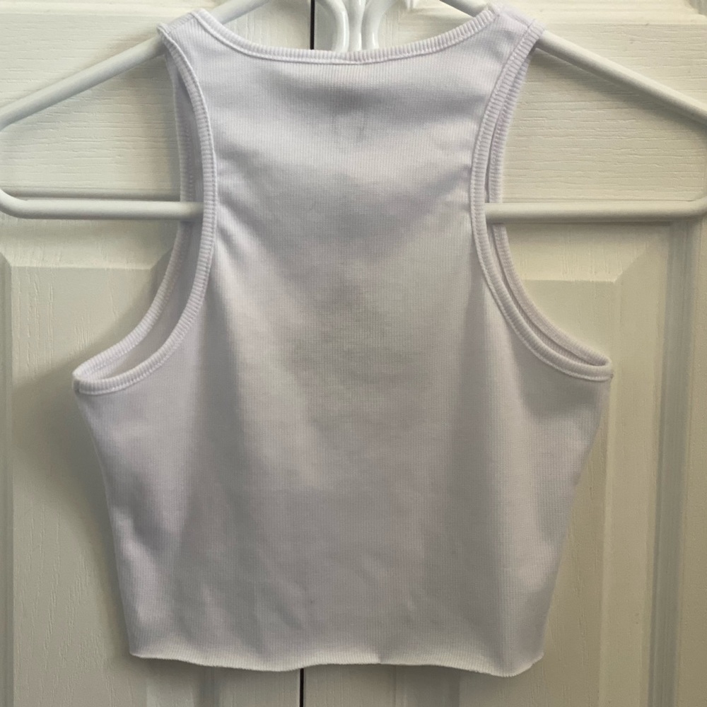New Red Angel Embroidered Crop Tank Top! - Picture 3 of 6